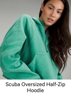 Lululemon scuba oversized half zip hoodie